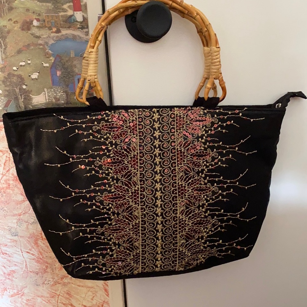 Black handbag